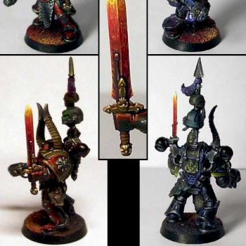 40K Chaos Champion by Wirespider