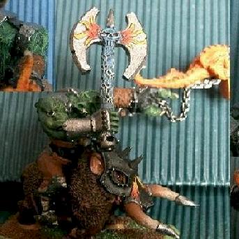 Ork Waaaghboss with Squig by DerletzteRitter