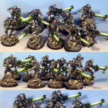 Necron Warrior Unit by Xcorac