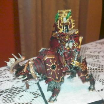 Khorne Chaos Lord on Juggernaut by Furry Jedath