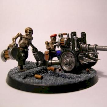 Chaos, Imperial Guard damned with automatic gun by bonecamp1779