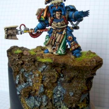 Ultramarine Librarian (little diorama) by lele tranquillity
