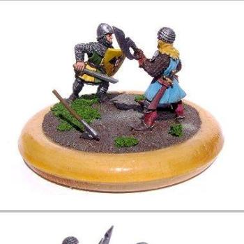 Medieval Warriors mini diorama by Bodrius