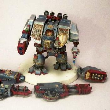 Forge World Warhammer 40k Grey Knight Dreadnought by CM Miniatures