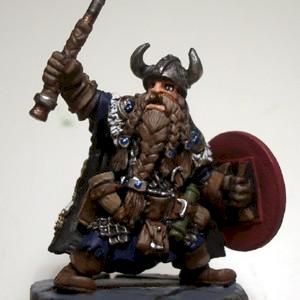 Bruti BrightHammer, Dwarf Warlord for D&D by gwmadman