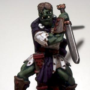 Galatius Aquatinus, half orc for D&D by gwmadman