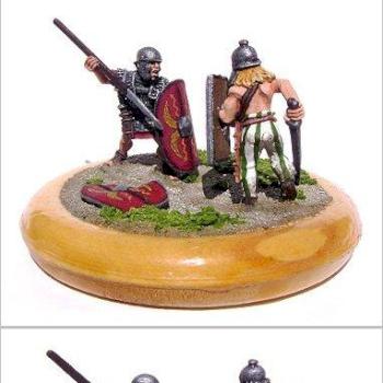 Roman legionnaire vs Barbarian by Bodrius
