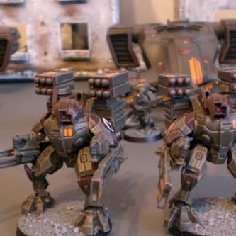 Tau Broadside Battlesuits by Darkseer
