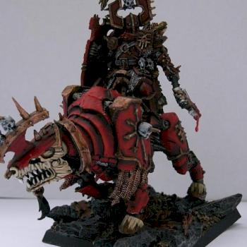 KHORNE CHAOS LORD ON JUGGERNAUT by TabletopWorker