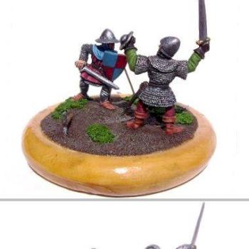 Medieval Warriors mini diorama by Bodrius