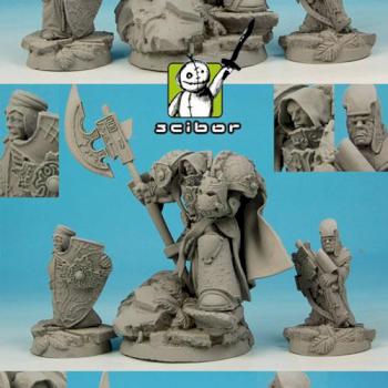 28mm / 30mm SF Templar Knight conversion / sculpture by Scibor