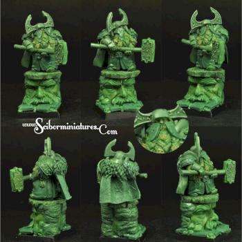 Dwarf greenstuff oryginal sculpture 28mm by Scibor