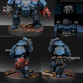 Crimson Fists Primaris Redemptor Dreadnought by Angaroth