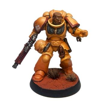 Imperial Fists Primaris Sergeant by Nana, Age 7 by haedrin