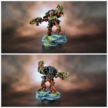 BLOOD ANGELS CAPTAIN SPECIAL EDITION GOLDEN DEMON 2012 by juanlurockerman