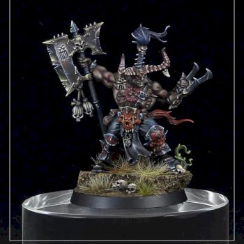 Exalted Deathbringer with Ruinous Axe by pirotess