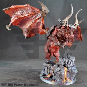 Warhammer AoS Legion Azgorth Drazhoath the Ashen Great Taurus by hmpaintworkshop