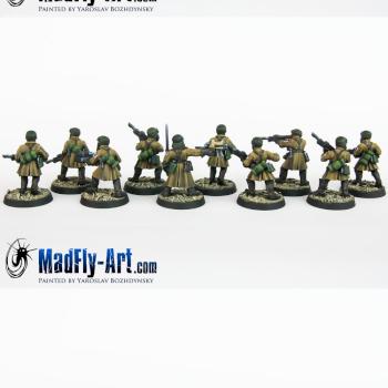 Steel Legion Infantry Squad 1 by MadFlyArtStudio