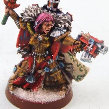 sister of battle cannoness by doom miniatures