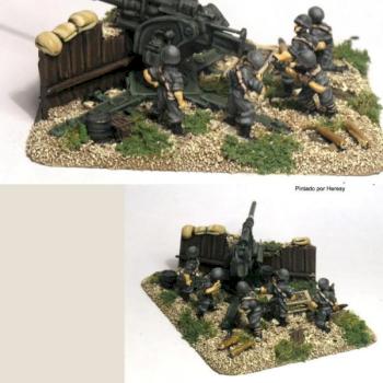 Italian 8.8cm Flak 36 of Flames of War by H3resy