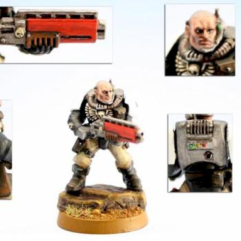 Black Templars Neophyte with shotgun by Russ