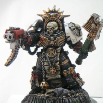 Space Marine Terminator Chaplain by demonherald