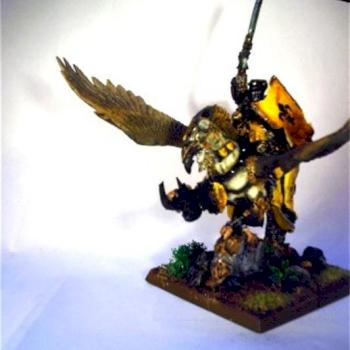 Béatrice de Moussillon on her hippogriff by supranain