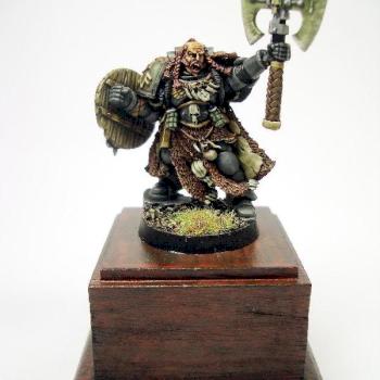 Space Wolf rune priest by zamppu