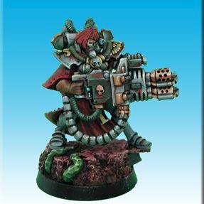 Sister of battle with heavy flamer by Mechian