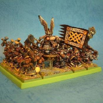 Dwark King Alrik and his Hammerers by dragonyim