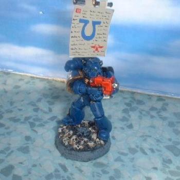 ultramarine standard bearer steadying hand by agingbrush