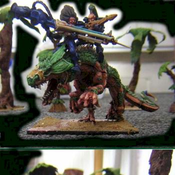 Eldar Alaitoc & Exodite Alliance Carnosaur conversion by Zany Reaper