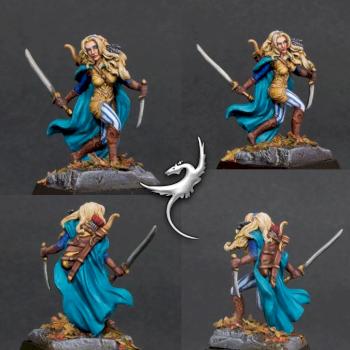 Female Wood Elf Warrior by ar2roo