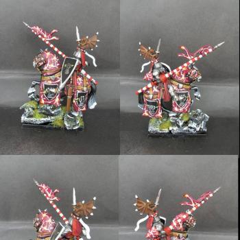Warhammer Bretonnian Champion Knight of Lightning Strikes by tinman755