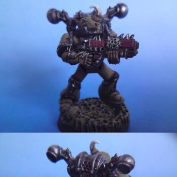 Plague marine with plasma gun by DARKmic