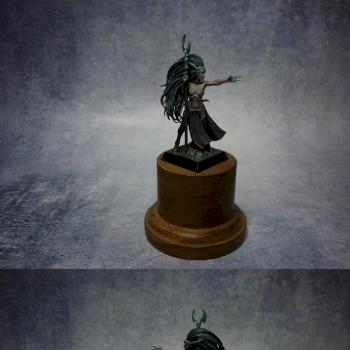 Dark Elf Sorceress by Matpaint