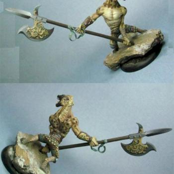 Mercenary Gnoll- hopefully better pics by Kara Jane