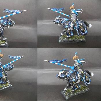 Warhammer Bretonnian Champion Knight of Lightning Strikes by tinman755