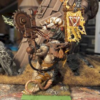 skaven warlord on rat ogre bonebreaker by JWoodbeck