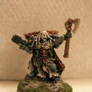 Space Wolves Rune Priest by Whoopdedo