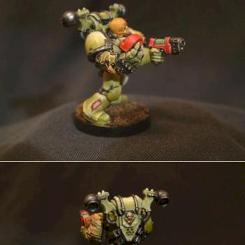 Death Guard Plague Marine Champion Conversion by Samuka