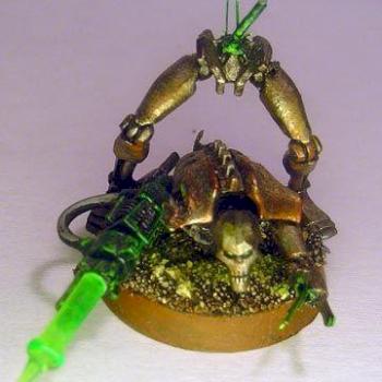 damaged necron warrior by allstarcrew9999