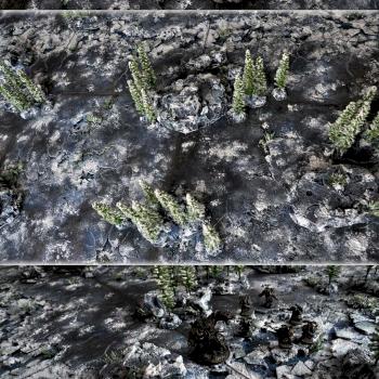complete WINTER MODULAR 72x48 GAMEBOARD WIP details by studiolevel