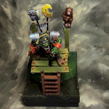Ork Pirat Captain and his monkey! by Nokistudio