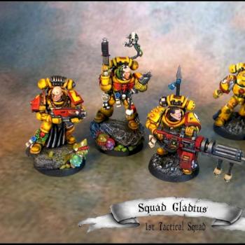 Imperial Fists Tactical Squad Gladius by Tore Bolhoej
