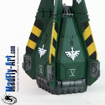 Dark Angels Drop Pod by MadFlyArtStudio