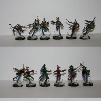 Eldar HARLEQUINS TROUPE by Azural