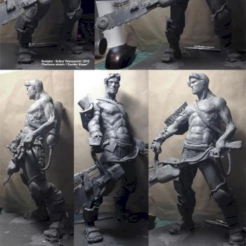 Zombie Slayer - plasticine sketch by Scibor