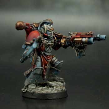 Space Wolf Rune Priest by Sable