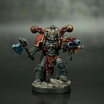 Space Wolf Rune Priest by Sable